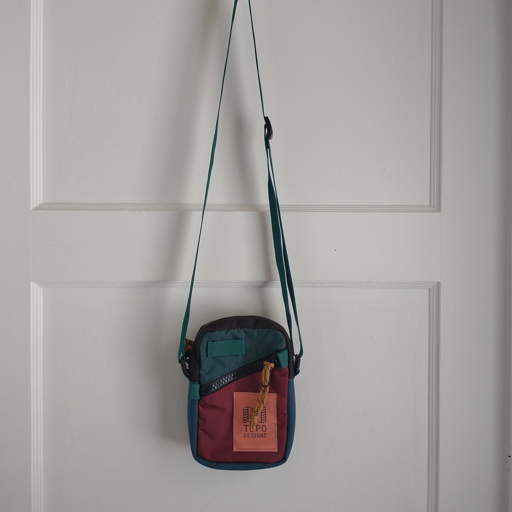 Topo Designs Red and Blue Messenger Bag